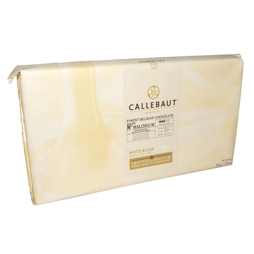 Chocolate Malchoc Blanco | Sin Azúcar | Callebaut® | Block 5 Kg